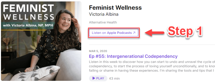apple podcasts info